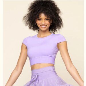 POPFLEX Baby Crop Tee - Digital Lavender
